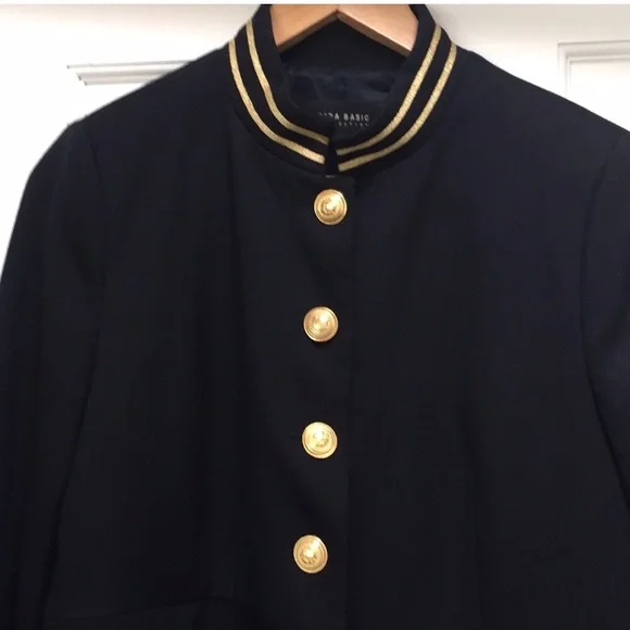 Zara Military Navy Jacket - Picture 5 of 9